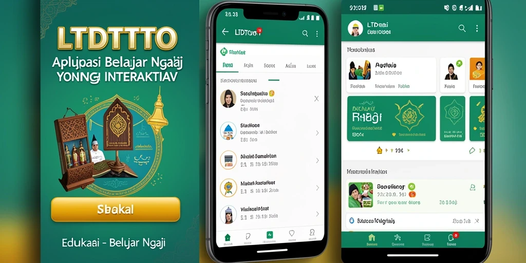 Antarmuka LTDTOTO yang menarik dan interaktif untuk belajar Ngaji.