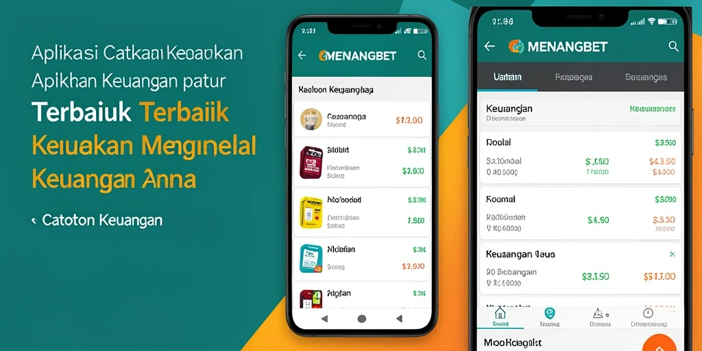 Tampilan antarmuka aplikasi Catatan Keuangan MENANGBET yang menarik dan informatif.