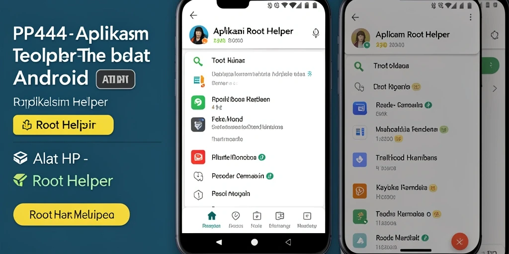 Antarmuka PP444 yang user-friendly untuk akses root.