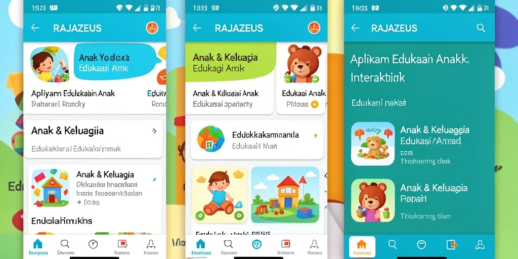 Tampilan antarmuka RAJAZEUS yang interaktif dan edukatif.