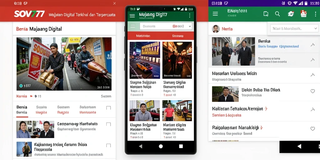 Tampilan antarmuka SOV777 yang modern dan user-friendly.