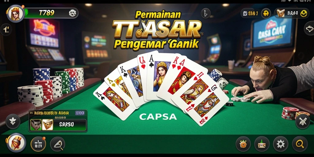 Tampilan antarmuka utama game Capsa TT789 yang menarik.