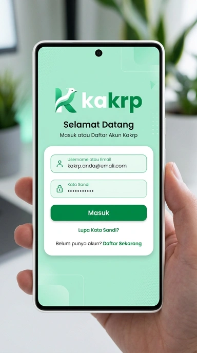 Cara Masuk Akun kakrp untuk Pengguna Android